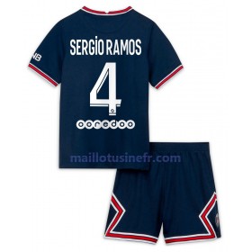 Maillot de Foot Paris Saint-Germain Sergio Ramos 4 Domicile 2021-22 - Enfant
